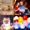 50 Pcs White LED Balloon Light, Tiny Led Light Mini Round LED Ball Lamp for Paper Lantern Balloon, Indoor Outdoor Party Event Fun Party Supplies Halloween Christmas Wedding Decoration
